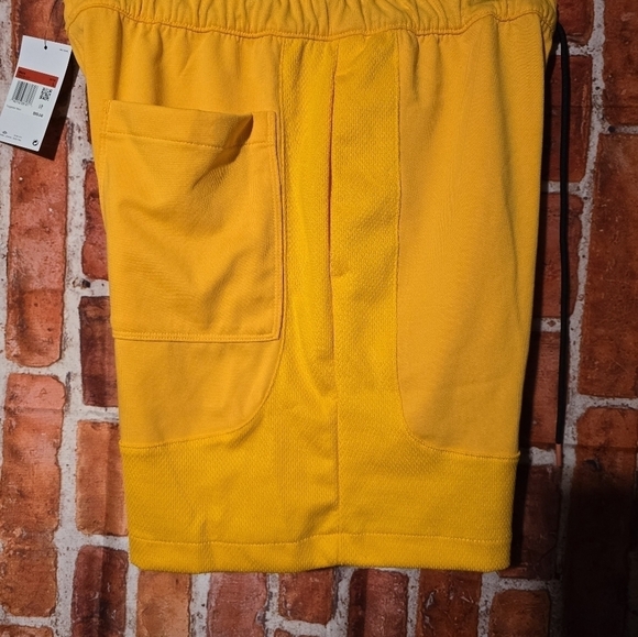 NIKE Air Jordan MVP Shorts Yellow Mesh Sundial Basketball Men's Size Large - Picture 4 of 7